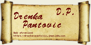 Drenka Pantović vizit kartica